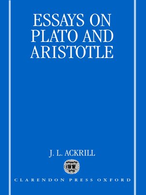 cover image of Essays on Plato and Aristotle